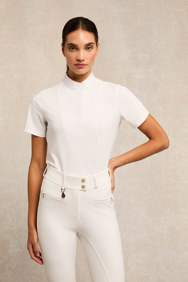 Gatcombe Short Sleeve Showshirt White