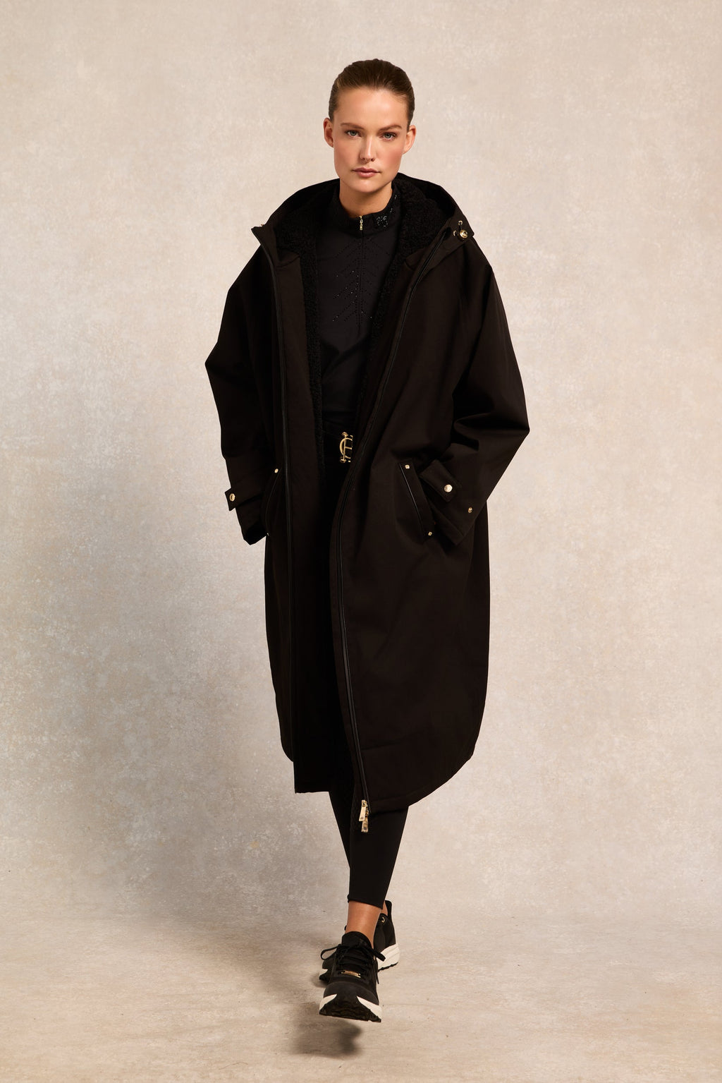 Crystal Long Sleeve Base Layer Black