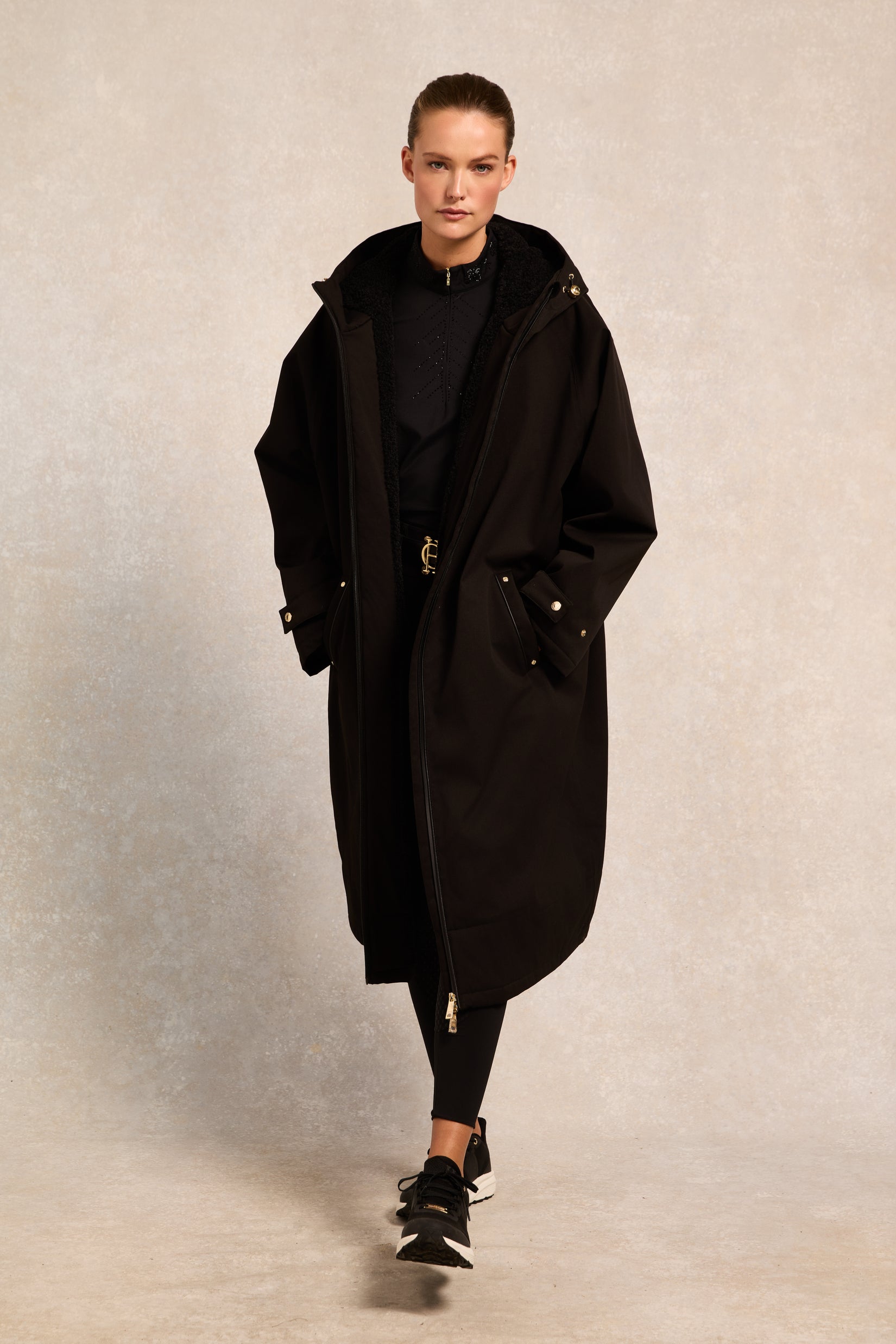 Crystal Long Sleeve Base Layer Black