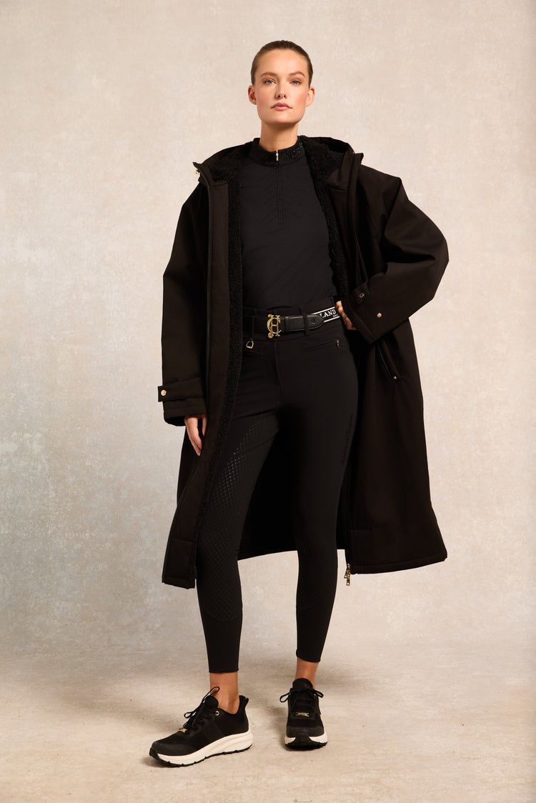 Crystal Long Sleeve Base Layer Black