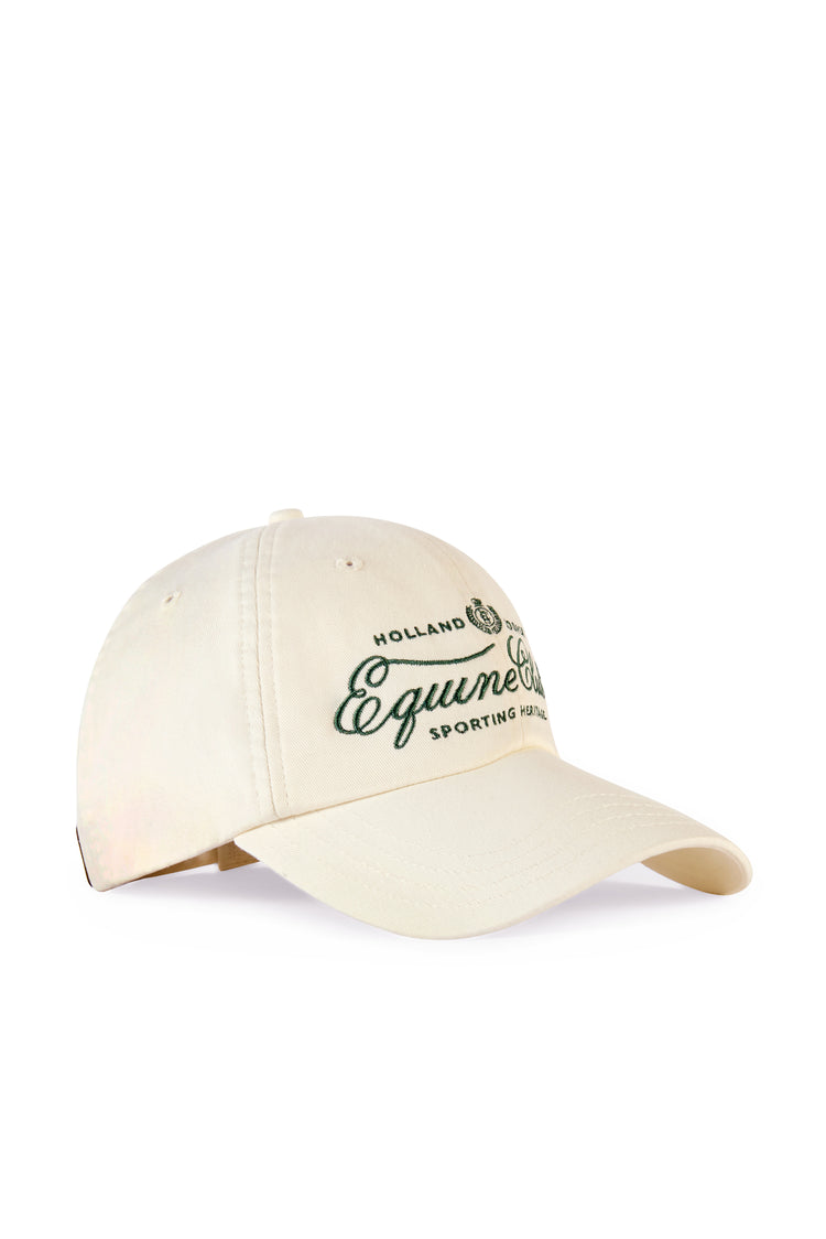 Equine Club Cap Racing Green Ecru