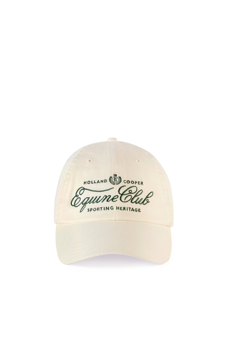 Equine Club Cap Racing Green Ecru