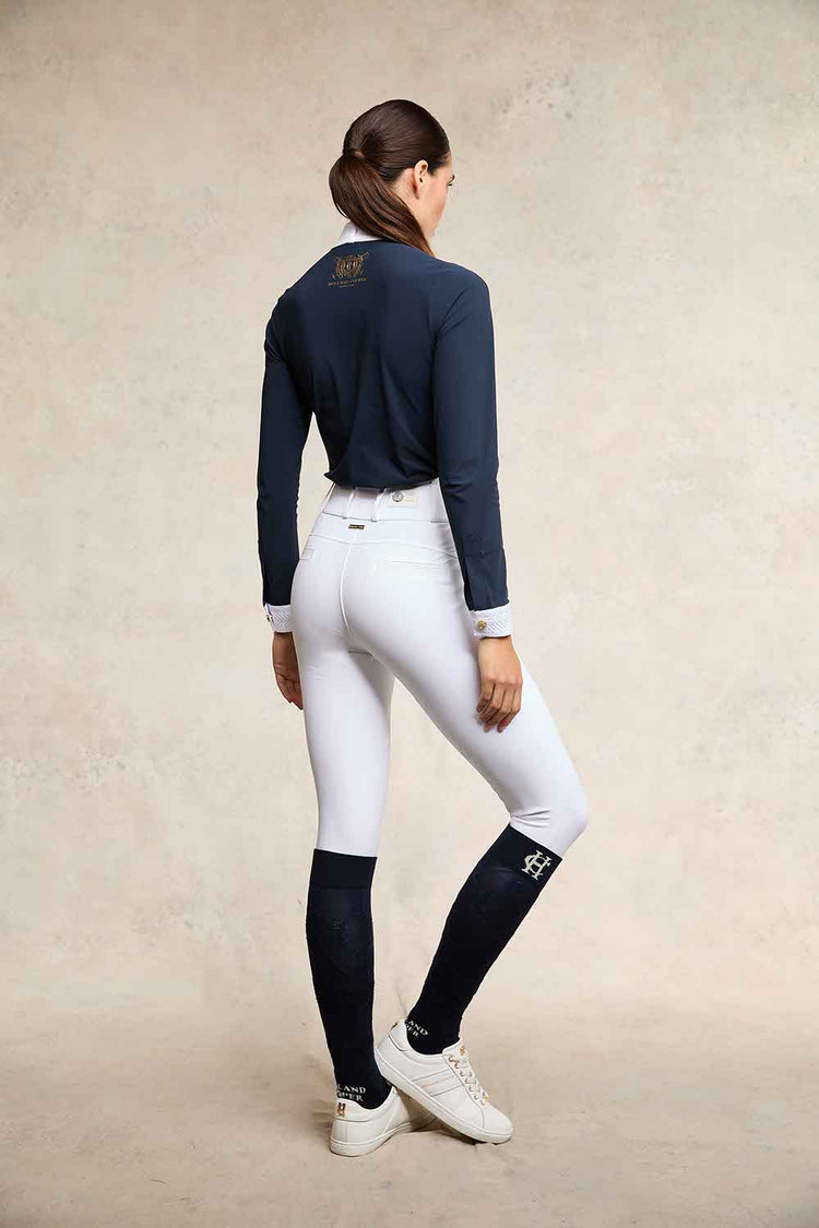 Premium Competition High Rise Breeches White