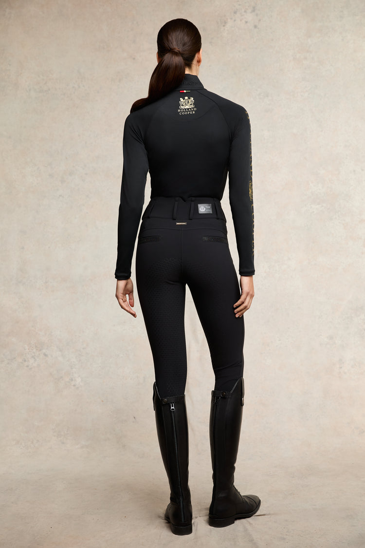 Premium High Rise Breeches Black