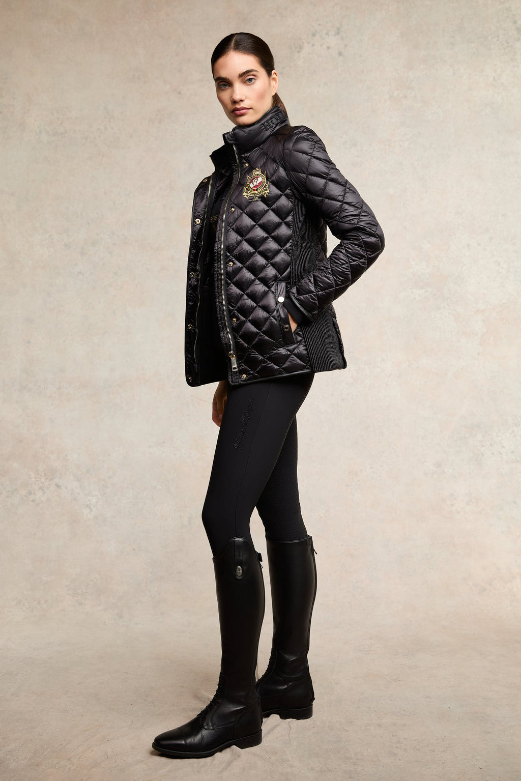 Premium High Rise Breeches Black