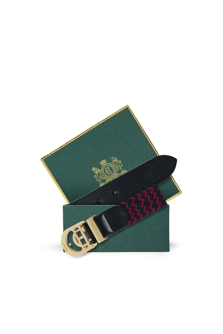 Stirrup Heritage Belt Oxblood Navy