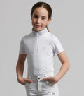 Maria Girls Diamanté Show Shirt White